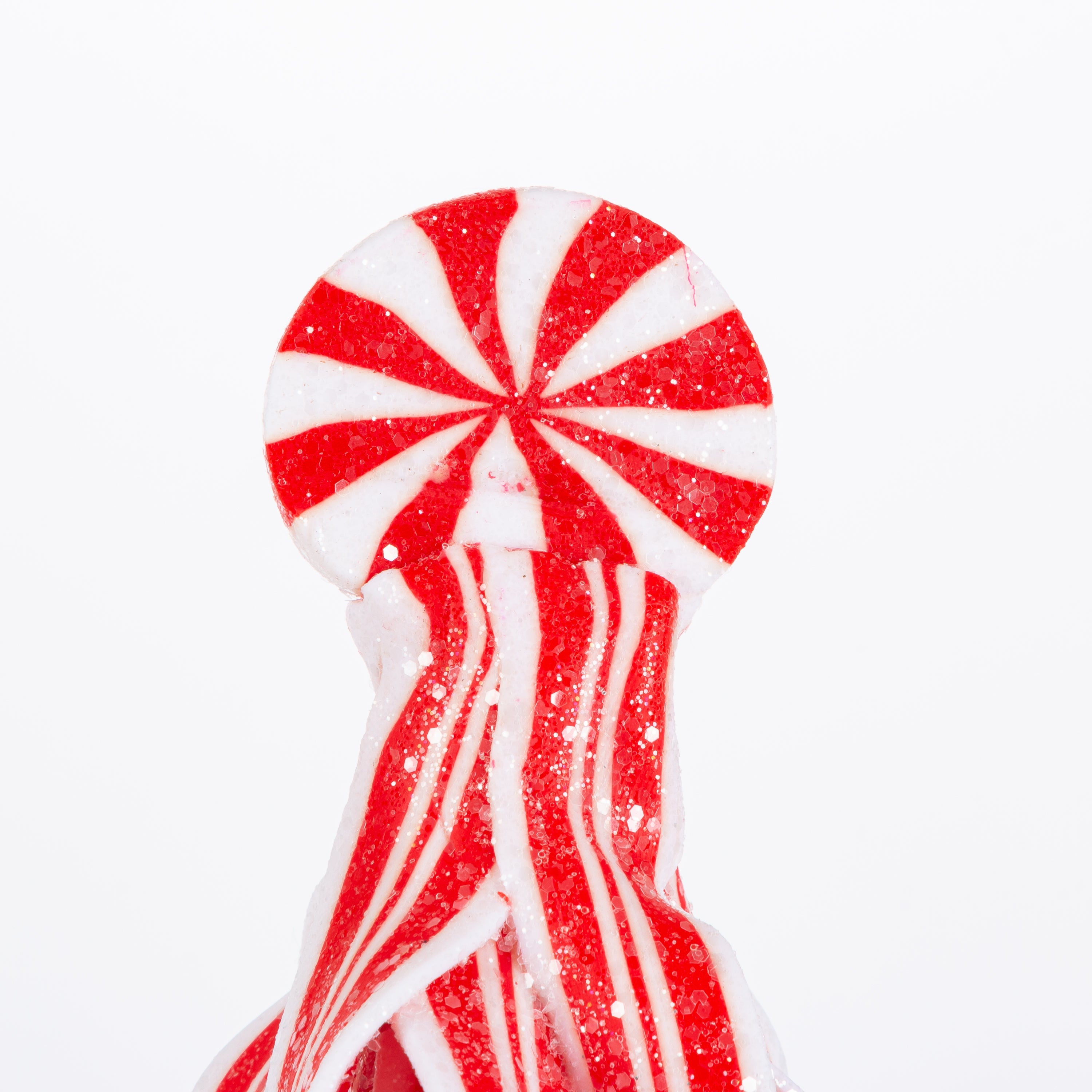 Whimsical Traditional Peppermint Ribbon Christmas Candy Trees